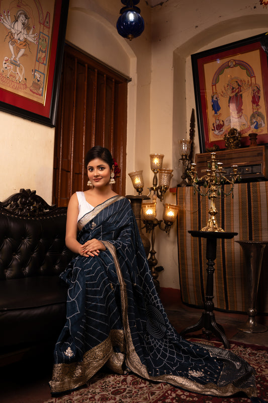 Saree Royal Blue